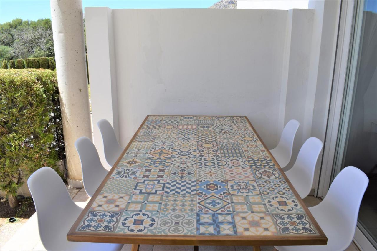 Ground Floor With Private Garden Bellresguard Apartment Port de Pollença Ngoại thất bức ảnh